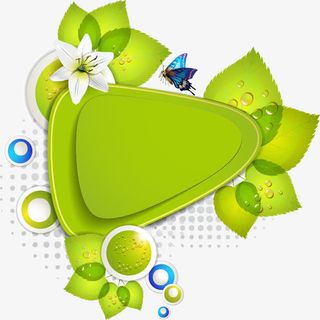 绿色春季元素免抠