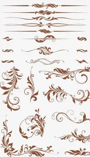 欧式分割线免抠