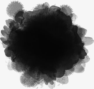 黑色墨迹蒙版免抠