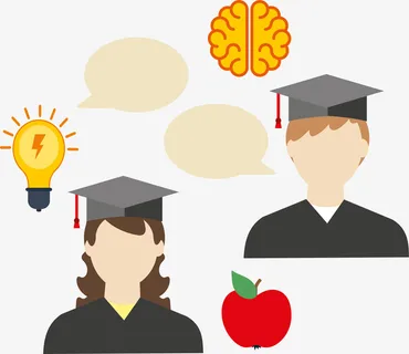 卡通版聪明的大脑免抠