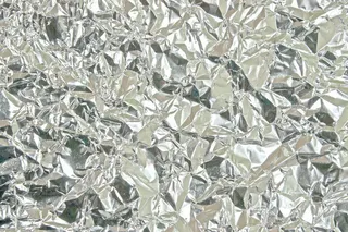 褶皱银箔纸免抠素材免抠