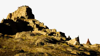 西藏古格王朝遗址风景区免抠