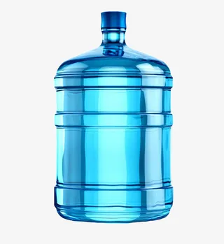 蓝色解渴清澈清甜塑料瓶饮用水实免抠