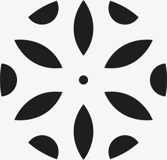 角花底纹花型对称平面图形免抠