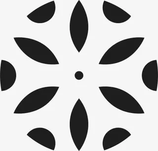 角花底纹花型对称平面图形免抠