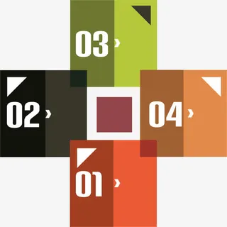 创意PPT元素信息标签素材免抠