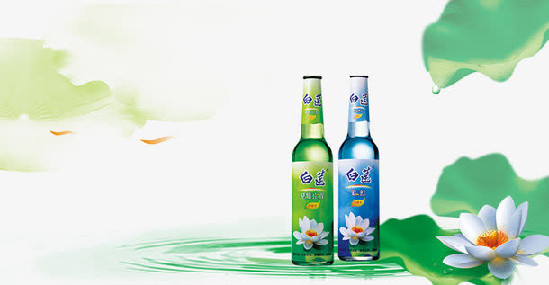 产品实物白莲花露水免抠