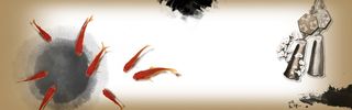 水墨简约banner创意海报设计高清
