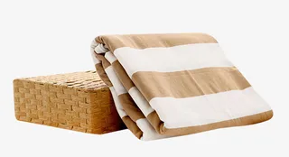 清新条纹布料素材免抠