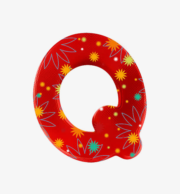 布纹字母Q免抠