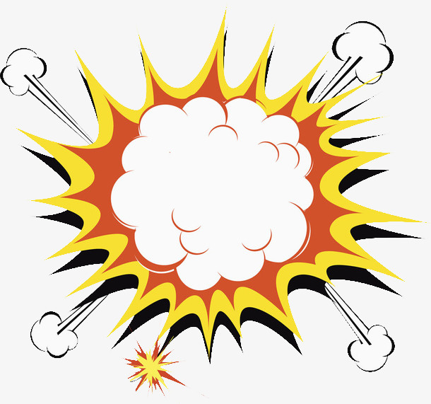 醒目爆炸牌边框免抠