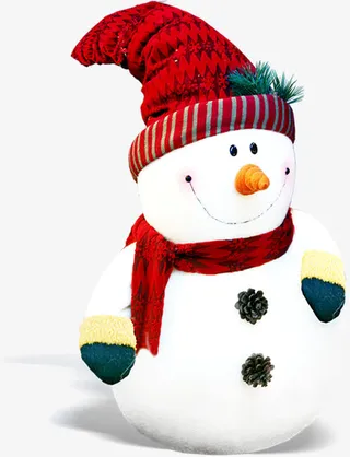 创意合成效果白色的雪人免抠素材免抠