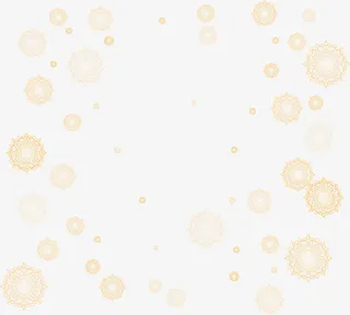 橙色清新花纹图案背景