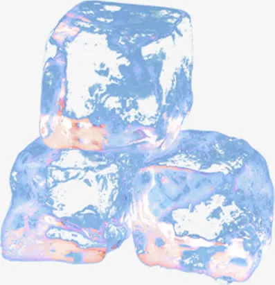 反光冰粒夏日清爽素材免抠