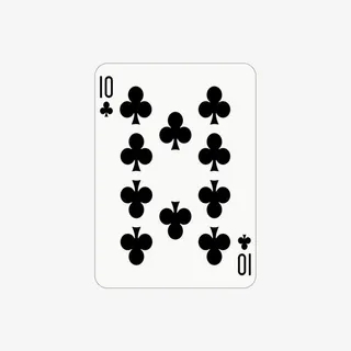 梅花十扑克牌免抠