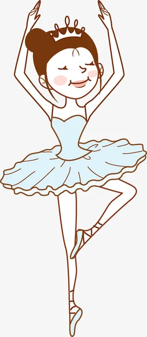 跳芭蕾舞蹈的女孩免抠图免抠