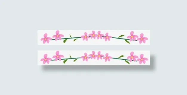 花儿可爱分割线免抠