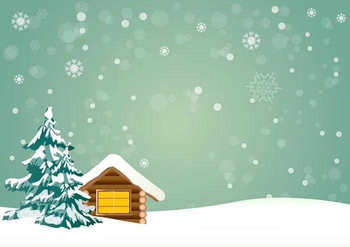 下雪天背景（1920*1358）高清