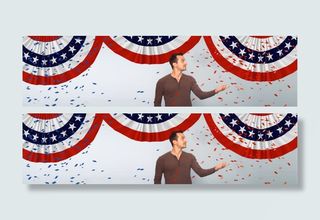 彩色美国队长海报免抠