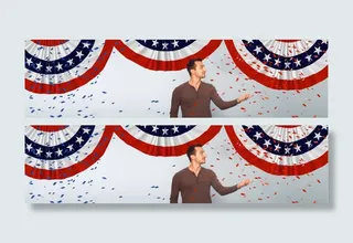 彩色美国队长海报免抠