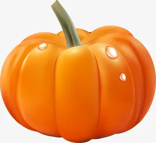 橙色卡通南瓜免抠