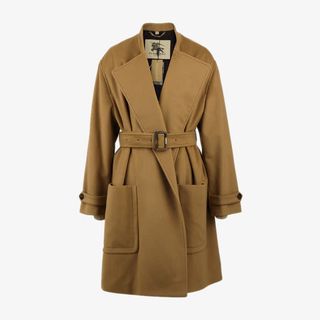 秋冬修身立领山羊绒大衣免抠