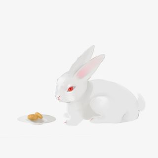 手绘可爱兔子吃月饼免抠