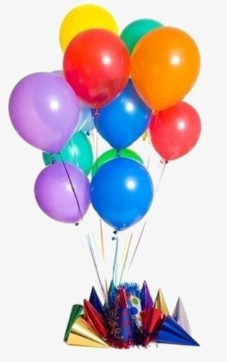 立体彩色气球免抠