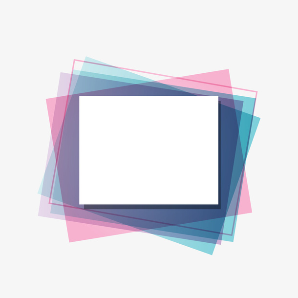 彩色渐变框架矢量图免抠