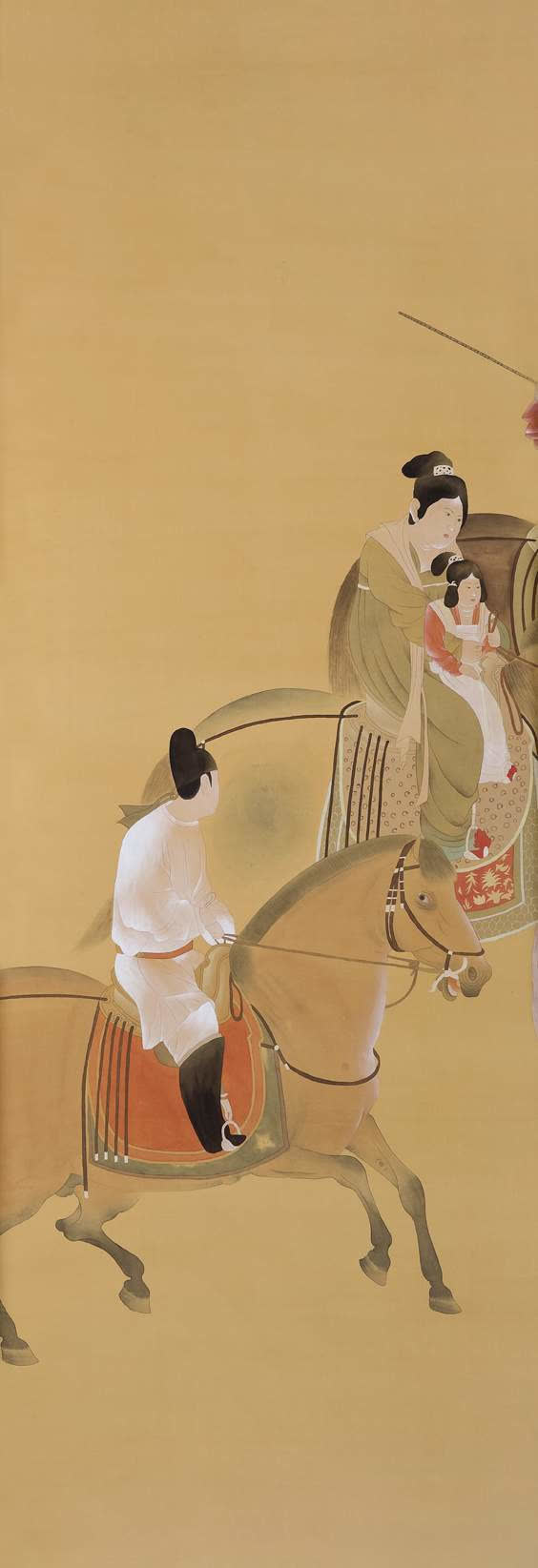 中国画中国风骑马的人免抠