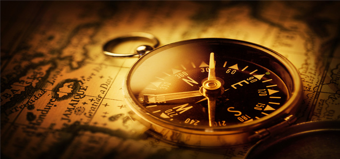 怀旧主题航海指南针海报背景高清