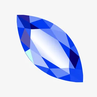 矢量裸钻蓝色渐变箭头免抠