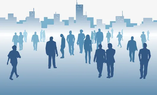 中国人口日城市人群免抠