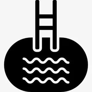 游泳池的阶梯图标免抠