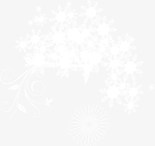白色梦幻雪花创意免抠