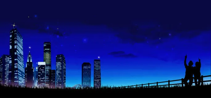 浪漫星空效果图背景banner