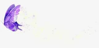 紫色蝴蝶星光免抠
