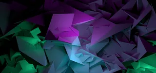 彩色几何体背景高清