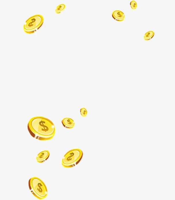 漂浮金币免抠
