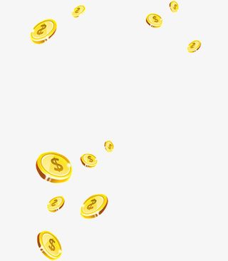 漂浮金币免抠