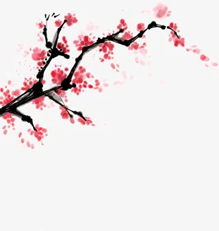 粉色小梅花免抠