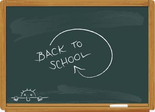 卡通学校黑板免抠