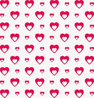 红色心形花纹背景