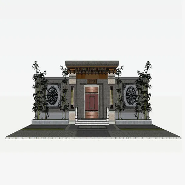 中国风门头免抠