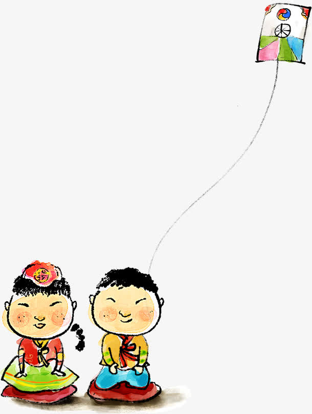 卡通小孩免抠