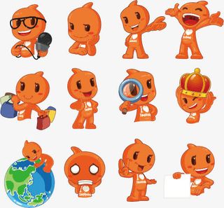 淘宝公仔吉祥物表情大集合免抠