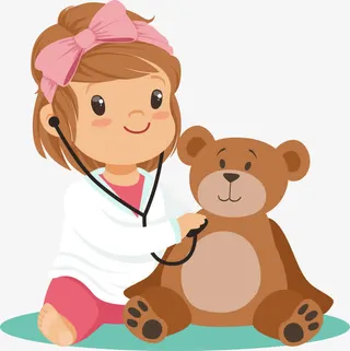 卡通听诊女医生免抠