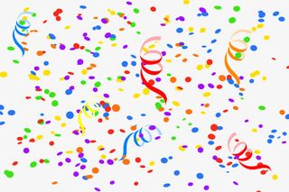 多彩纸屑纹理免抠