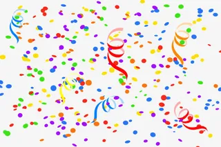 多彩纸屑纹理免抠