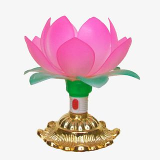 寺庙开光莲花灯免抠